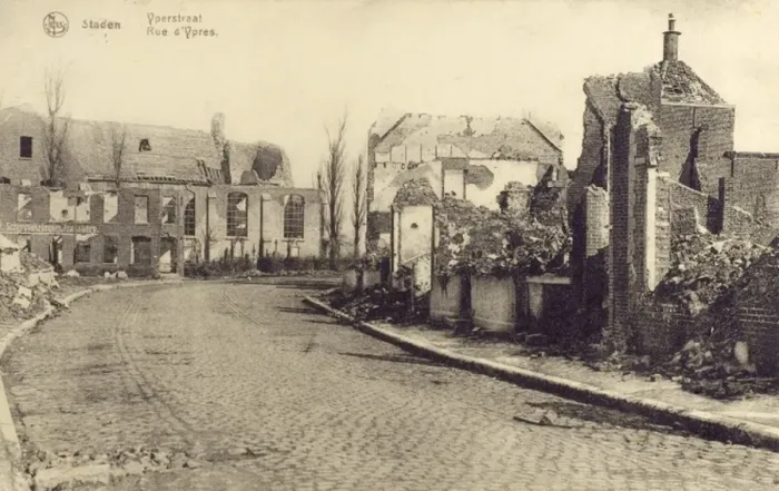Framed Print : Staden, Belgium - the Ypres Road Framed Print : Staden, Belgium - the Ypres Road