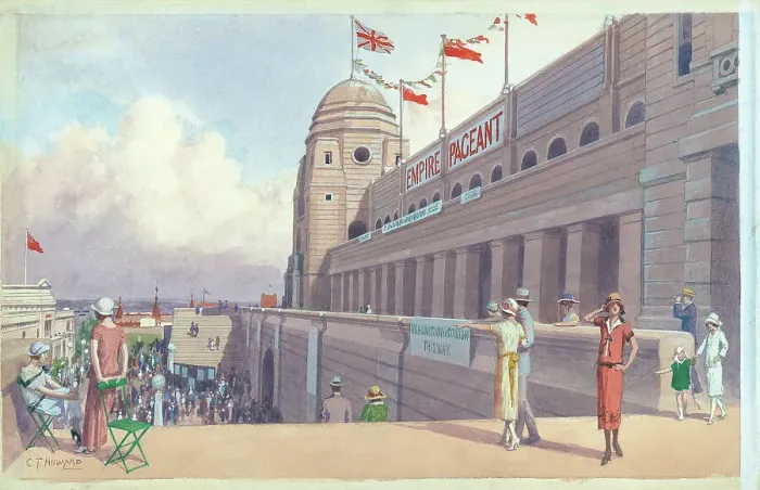 Framed Print : The Stadium, British Emplre Exhibition 1924 Framed Print : The Stadium, British Emplre Exhibition 1924