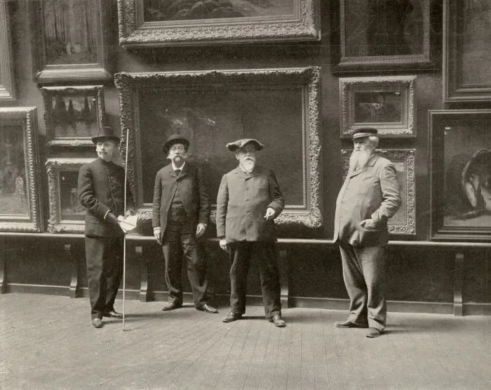 Framed Print : Staff at Paris Salon, 1902 Framed Print : Staff at Paris Salon, 1902