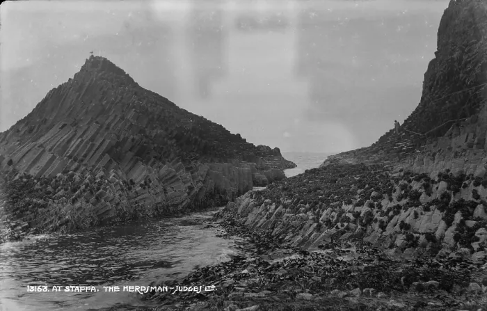 Framed Print : At Staffa, The Herdsman Framed Print : At Staffa, The Herdsman