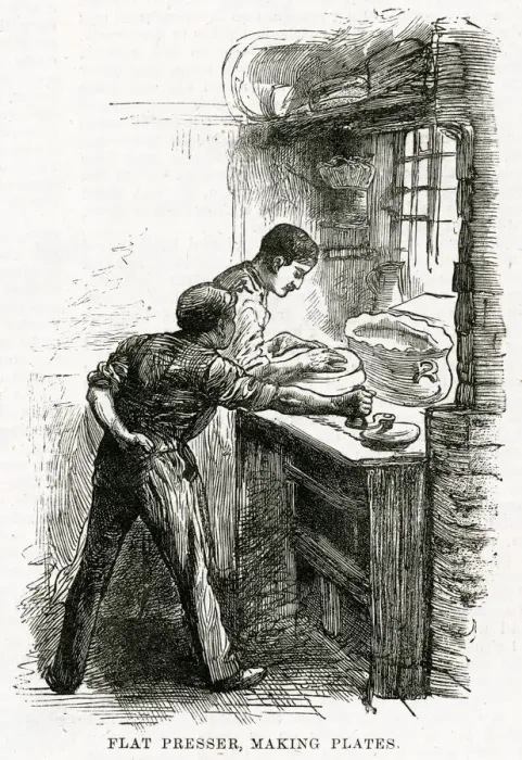 Framed Print : Staffordshire pottery 1884 Framed Print : Staffordshire pottery 1884