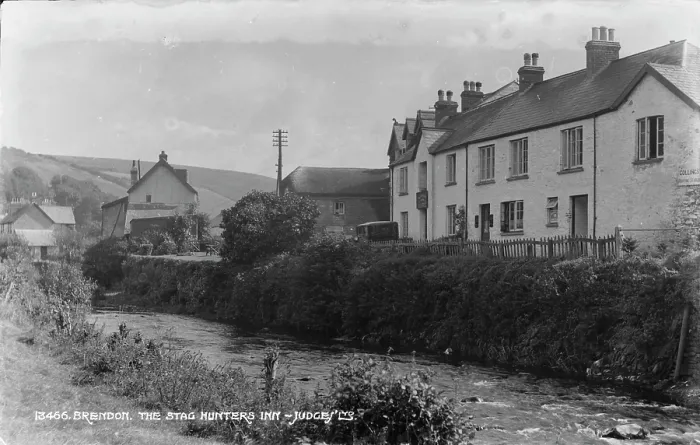 Framed Print : The Stag Hunters Inn in Brendon Framed Print : The Stag Hunters Inn in Brendon