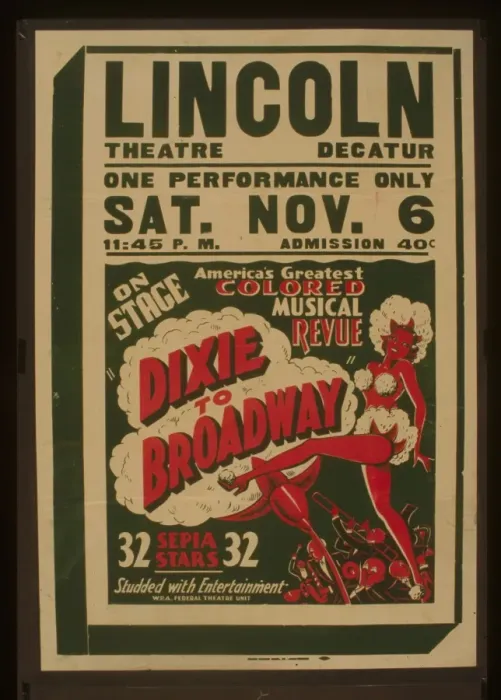 Framed Print : On stage Americas greatest colored musical revue Dixie to B Framed Print : On stage Americas greatest colored musical revue Dixie to B