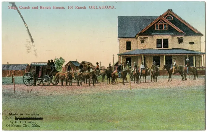 Framed Print : Stagecoach outside 101 Ranch House, Oklahoma, USA Framed Print : Stagecoach outside 101 Ranch House, Oklahoma, USA