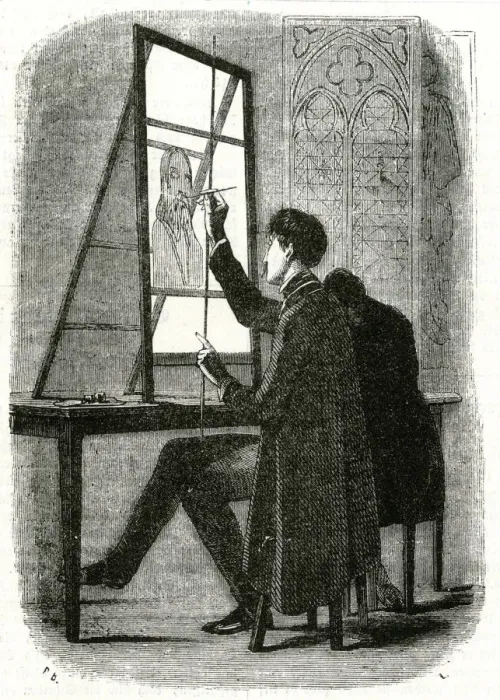 Framed Print : STAINED GLASS ARTIST Framed Print : STAINED GLASS ARTIST