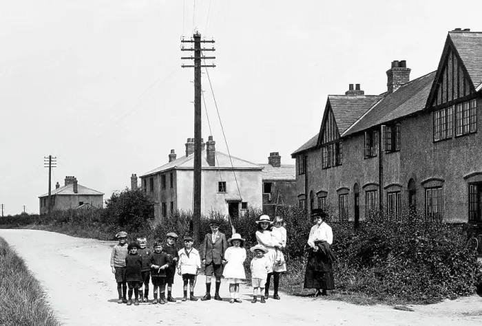 Framed Print : Stainforth New Village early 1900s Framed Print : Stainforth New Village early 1900s
