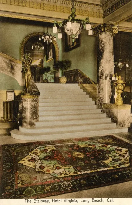 Framed Print : Stairway, Hotel Virginia, Long Beach, California, USA Framed Print : Stairway, Hotel Virginia, Long Beach, California, USA