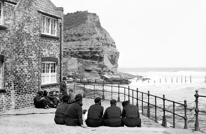 Framed Print : Staithes - Fishermen Framed Print : Staithes - Fishermen