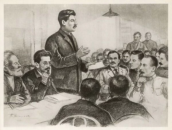 STALIN IN 1917. Stalin, at the Sixth Congress of the Russian Social- Democratic