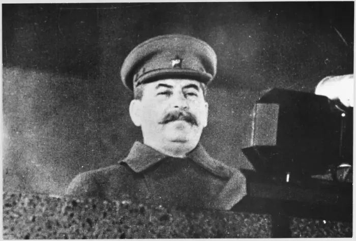 Framed Print : STALIN AT RALLY