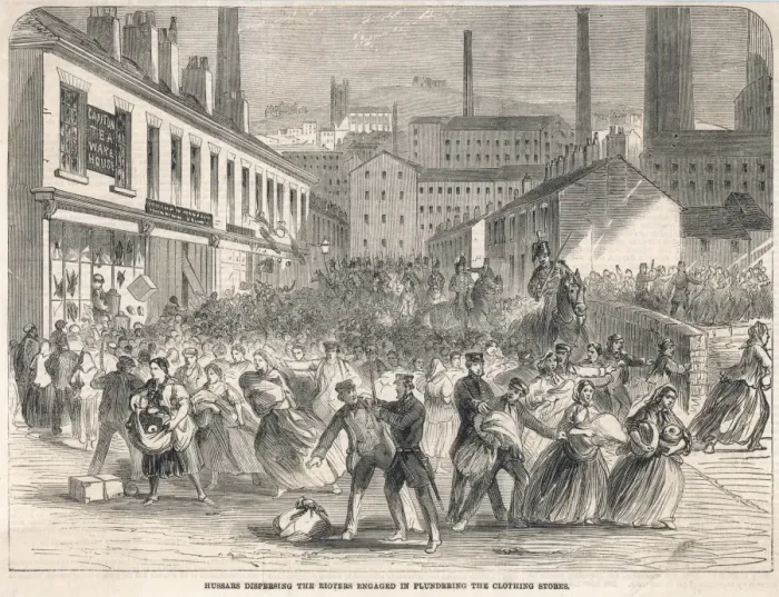 Framed Print : Stalybridge riot 1863 Framed Print : Stalybridge riot 1863