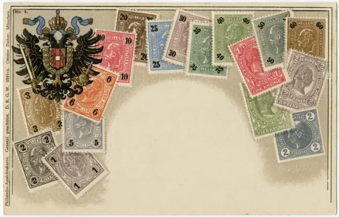 Framed Print : Stamp Card produced by Ottmar Zeihar - Austria Framed Print : Stamp Card produced by Ottmar Zeihar - Austria