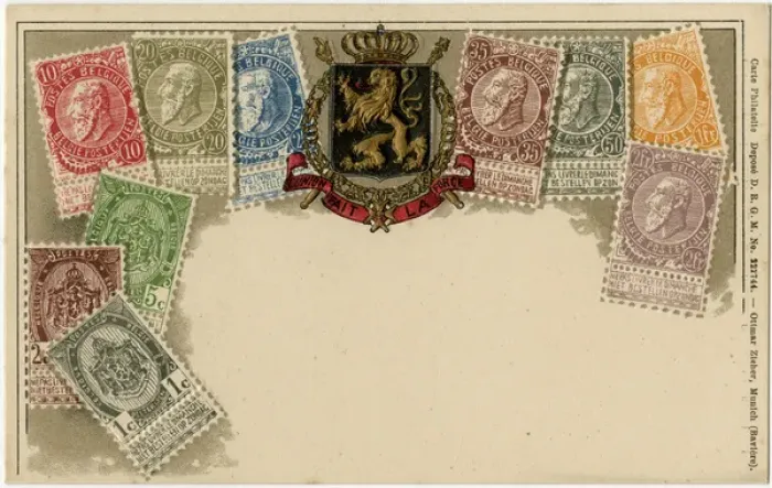 Framed Print : Stamp Card produced by Ottmar Zeihar - Belgium Framed Print : Stamp Card produced by Ottmar Zeihar - Belgium