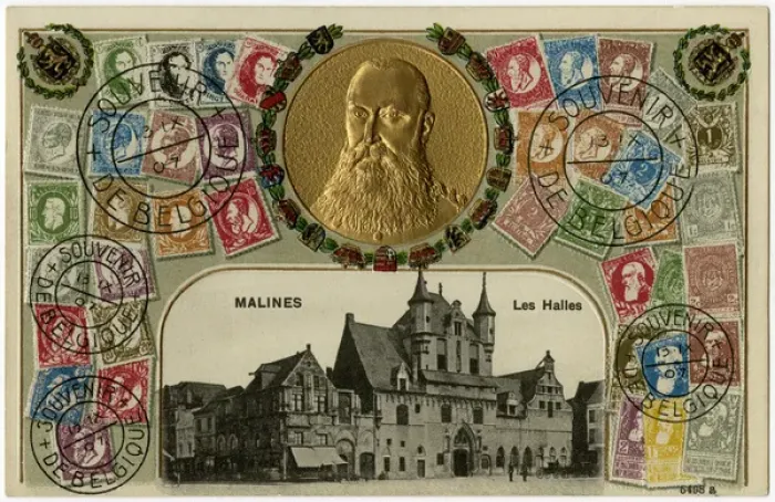 Framed Print : Stamp Card produced by Ottmar Zeihar - Belgium, Malines Framed Print : Stamp Card produced by Ottmar Zeihar - Belgium, Malines