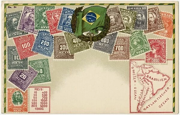Stamp Card produced by Ottmar Zeihar - Brazil