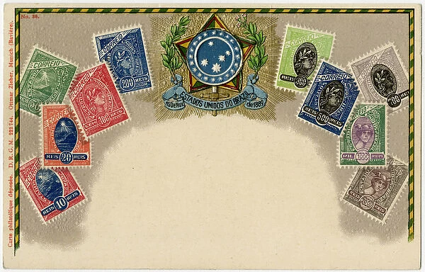 Stamp Card produced by Ottmar Zeihar - Brazil