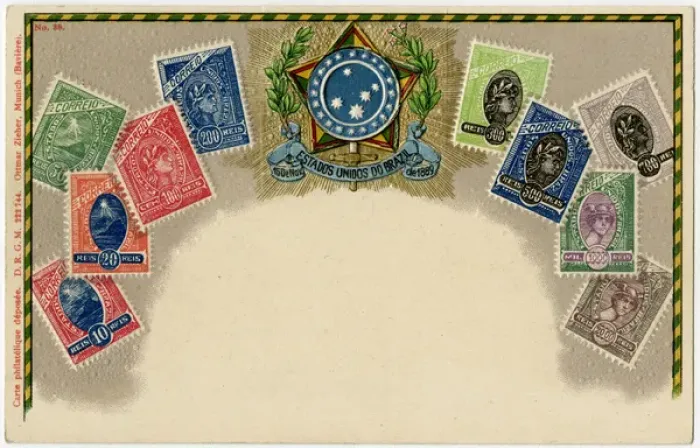 Framed Print : Stamp Card produced by Ottmar Zeihar - Brazil Framed Print : Stamp Card produced by Ottmar Zeihar - Brazil