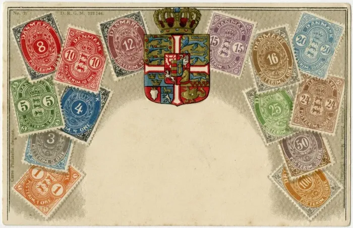 Framed Print : Stamp Card produced by Ottmar Zeihar - Denmark Framed Print : Stamp Card produced by Ottmar Zeihar - Denmark