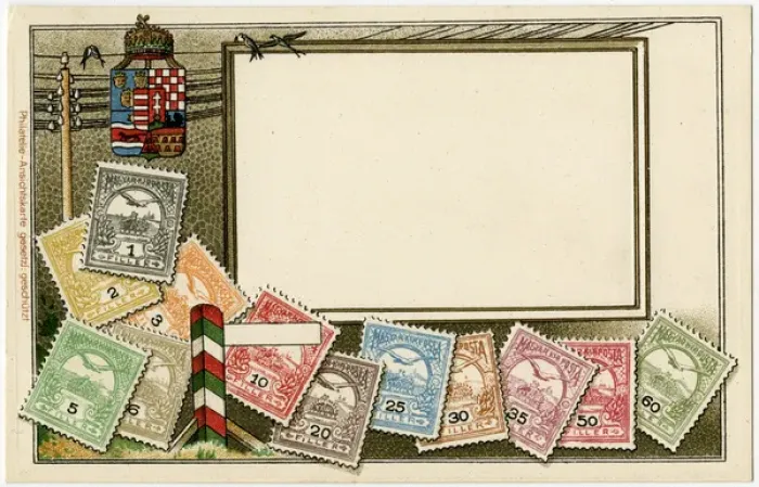 Framed Print : Stamp Card produced by Ottmar Zeihar - Hungary Framed Print : Stamp Card produced by Ottmar Zeihar - Hungary