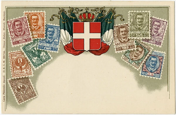 Stamp Card produced by Ottmar Zeihar - Italy