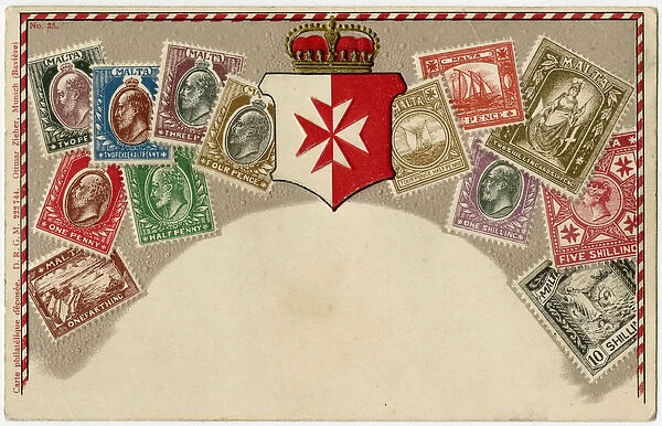 Stamp Card produced by Ottmar Zeihar - Malta