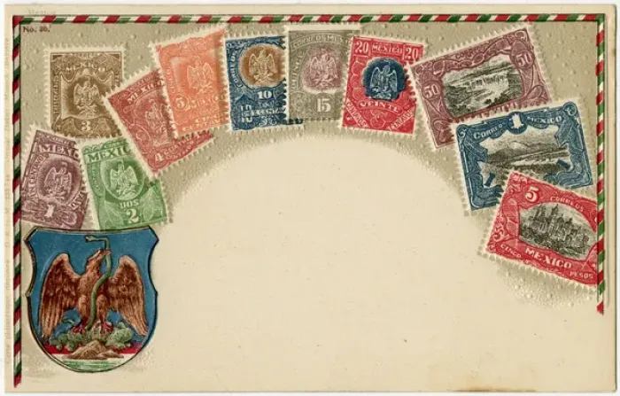 Framed Print : Stamp Card produced by Ottmar Zeihar - Mexico Framed Print : Stamp Card produced by Ottmar Zeihar - Mexico