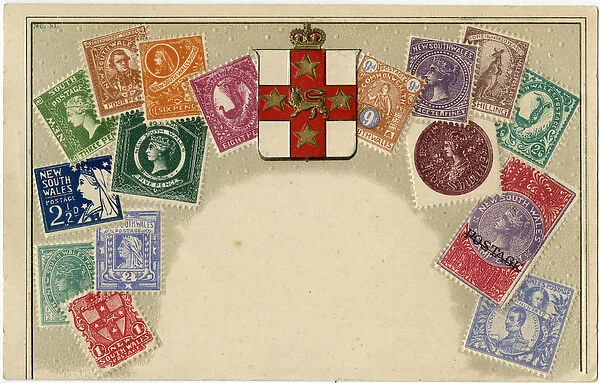 Stamp Card produced by Ottmar Zeihar - New South Wales
