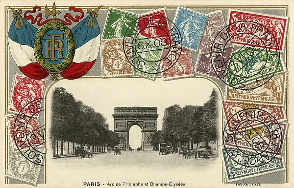 Stamp Card produced by Ottmar Zeihar - Paris, France