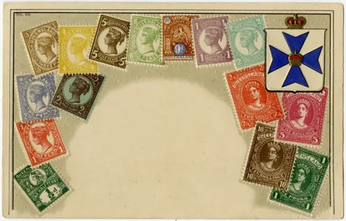 Framed Print : Stamp Card produced by Ottmar Zeihar - Queensland, Australia Framed Print : Stamp Card produced by Ottmar Zeihar - Queensland, Australia