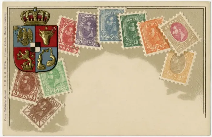 Framed Print : Stamp Card produced by Ottmar Zeihar - Romania Framed Print : Stamp Card produced by Ottmar Zeihar - Romania