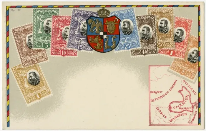 Framed Print : Stamp Card produced by Ottmar Zeihar - Romania Framed Print : Stamp Card produced by Ottmar Zeihar - Romania