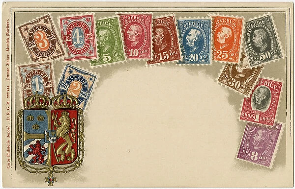 Stamp Card produced by Ottmar Zeihar - Sweden