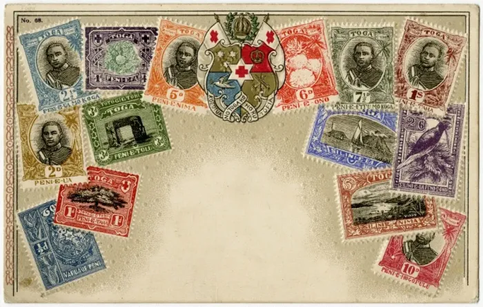 Framed Print : Stamp Card produced by Ottmar Zeihar - Tonga Framed Print : Stamp Card produced by Ottmar Zeihar - Tonga