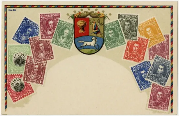 Framed Print : Stamp Card produced by Ottmar Zeihar - Venezuela Framed Print : Stamp Card produced by Ottmar Zeihar - Venezuela