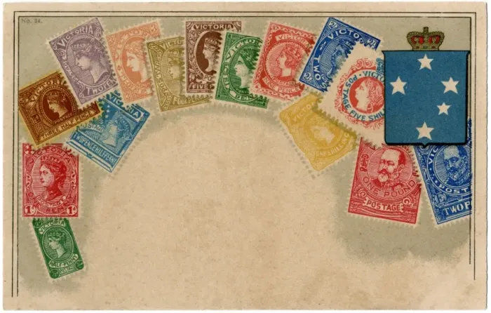 Framed Print : Stamp Card produced by Ottmar Zeihar - Victoria, Australia Framed Print : Stamp Card produced by Ottmar Zeihar - Victoria, Australia