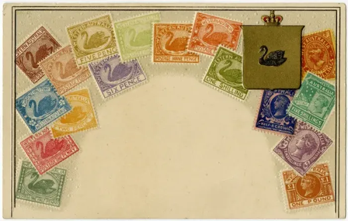 Framed Print : Stamp Card produced by Ottmar Zeihar - Western Australia Framed Print : Stamp Card produced by Ottmar Zeihar - Western Australia