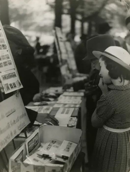 Framed Print : Stamp Fair 1930S Framed Print : Stamp Fair 1930S