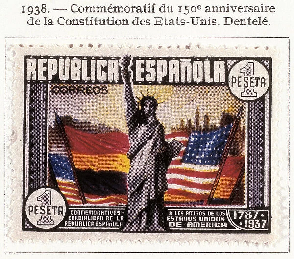 Stamp of the Spanish Republic commemorating