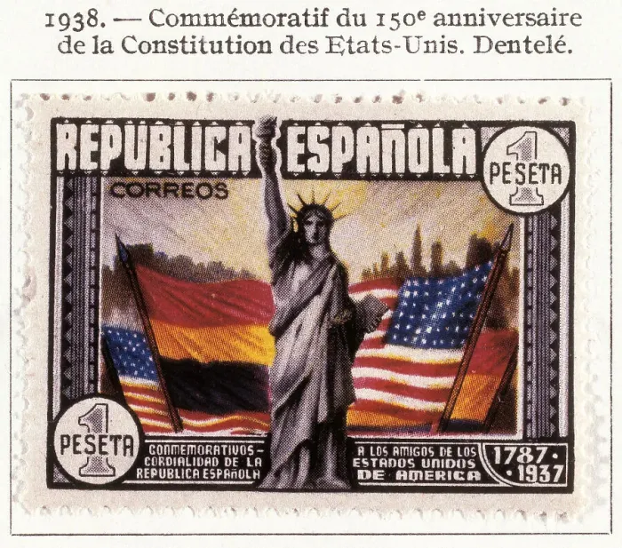 Framed Print : Stamp of the Spanish Republic commemorating Framed Print : Stamp of the Spanish Republic commemorating