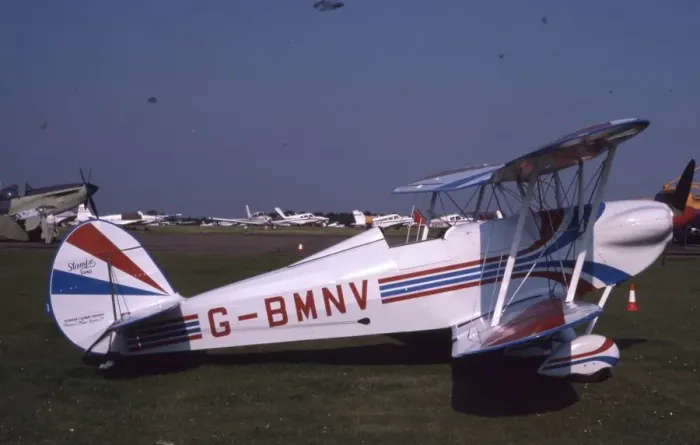 Framed Print : Stampe SV. 4C - G-BMNV - Cranfield Framed Print : Stampe SV. 4C - G-BMNV - Cranfield
