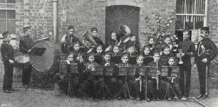 Framed Print : Standon Boys Farm Home, Eccleshall, Staffordshire - Band Framed Print : Standon Boys Farm Home, Eccleshall, Staffordshire - Band