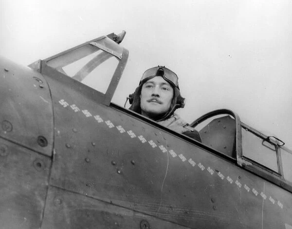 Stanford Tuck, Robert R Squadron Ldr, RAF in Hurricane