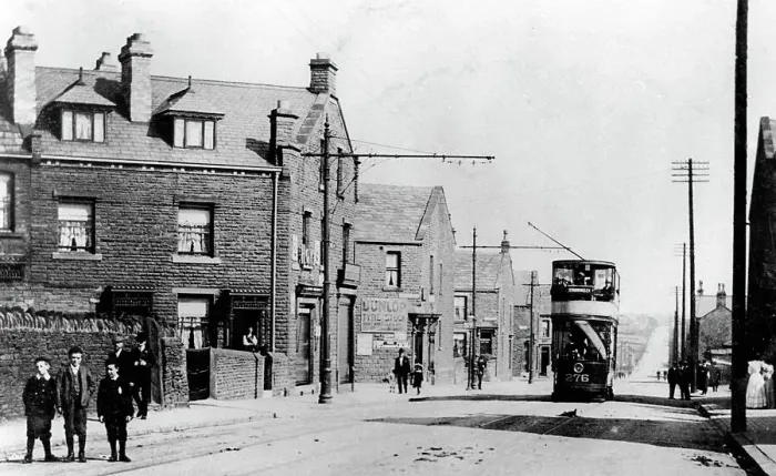 Framed Print : Stanningley Leeds Road early 1900s Framed Print : Stanningley Leeds Road early 1900s