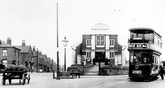 Framed Print : Stanningley Pavilion Cinema early 1900s Framed Print : Stanningley Pavilion Cinema early 1900s