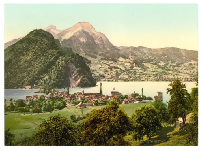 Framed Print : Stansstad, Pilatus, Switzerland Framed Print : Stansstad, Pilatus, Switzerland