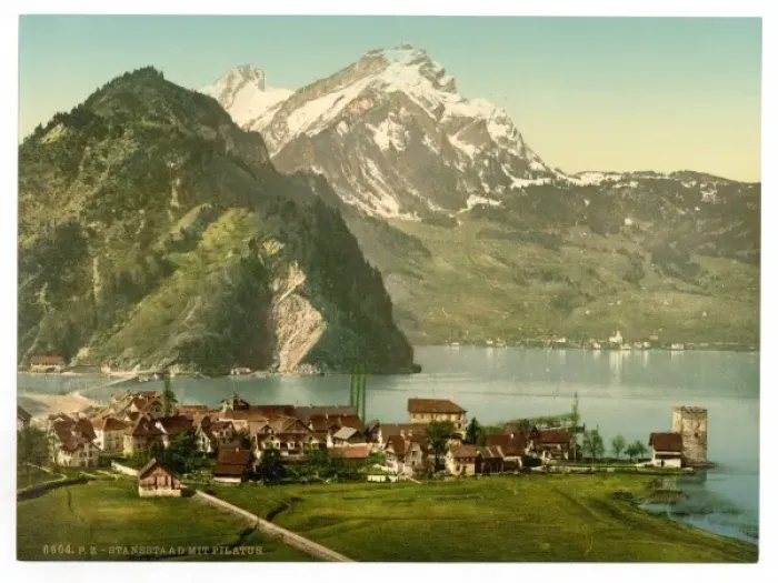 Framed Print : Stanstaad and Pilatus, Lake Lucerne, Switzerland Framed Print : Stanstaad and Pilatus, Lake Lucerne, Switzerland