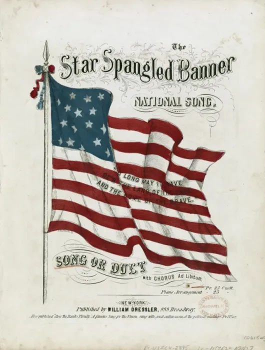 Framed Print : The Star spangled banner : national song Framed Print : The Star spangled banner : national song