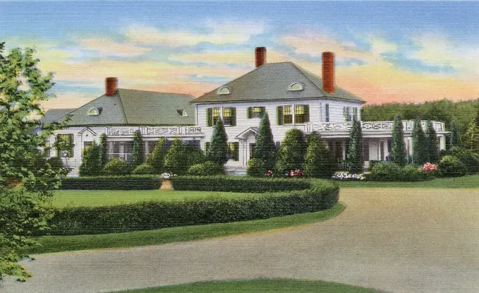 Framed Print : Starmount Forest Country Club, Greensboro, North Carolina, USA Date: 1943 Framed Print : Starmount Forest Country Club, Greensboro, North Carolina, USA Date: 1943