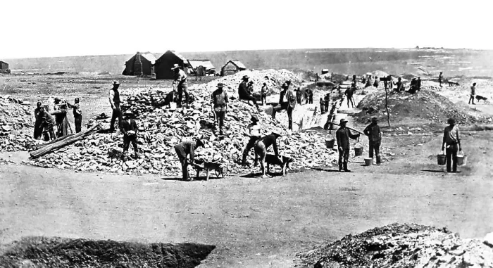 Framed Print : Starting a new gold mine, South Africa Framed Print : Starting a new gold mine, South Africa