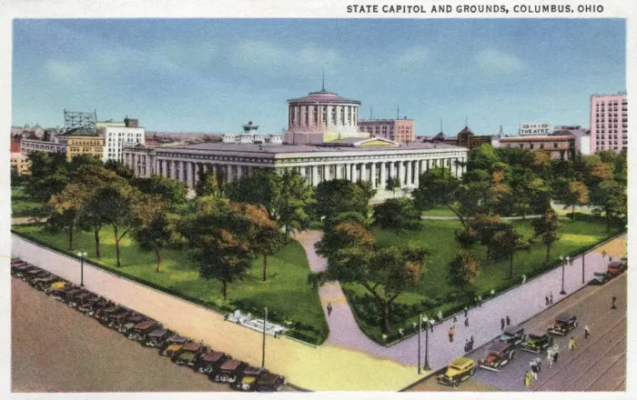 Framed Print : State Capitol and Grounds, Columbus, Ohio, USA
